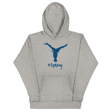 Load image into Gallery viewer, Unisex Hoodie - Blue Split Leg Logo
