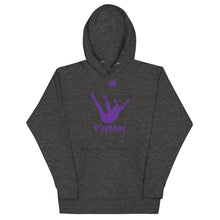 Load image into Gallery viewer, Unisex Hoodie - Purple Trick Shot Logo
