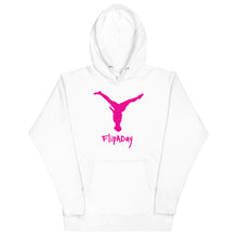 Load image into Gallery viewer, Unisex Hoodie - Pink Split Leg Logo
