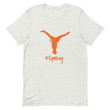 Load image into Gallery viewer, Short-Sleeve Unisex T-Shirt - Orange Split Leg Logo
