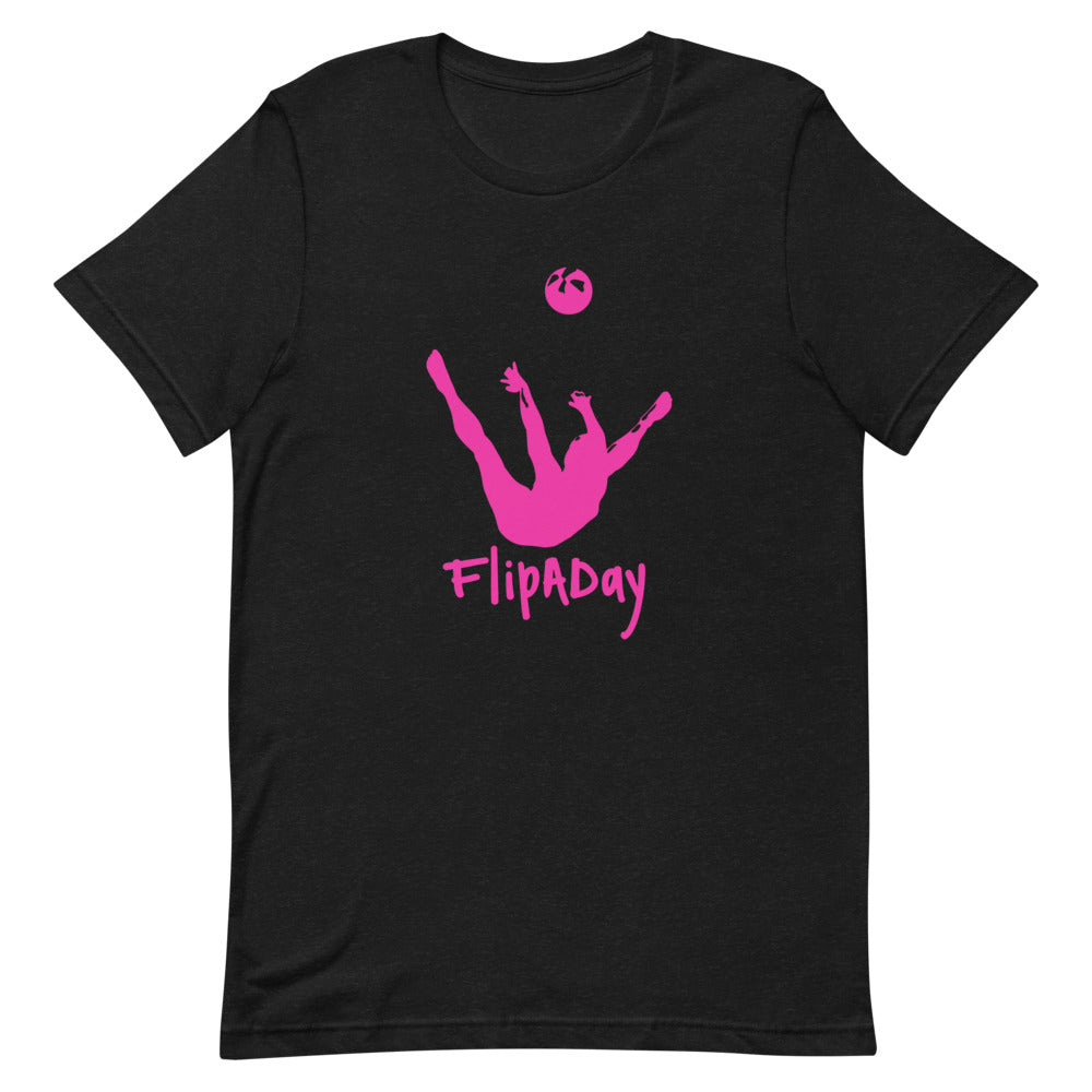 Short-Sleeve Unisex T-Shirt - Pink Trick Shot Logo