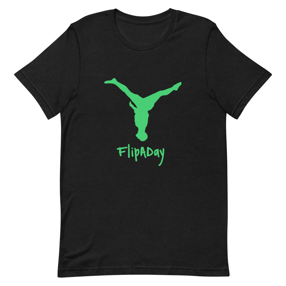 Short-Sleeve Unisex T-Shirt - Green Split Leg Logo