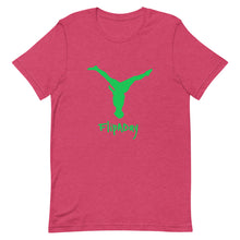 Load image into Gallery viewer, Short-Sleeve Unisex T-Shirt - Green Split Leg Logo
