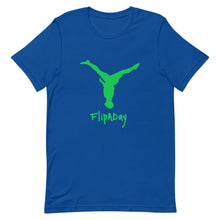 Load image into Gallery viewer, Short-Sleeve Unisex T-Shirt - Green Split Leg Logo
