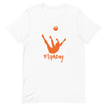 Load image into Gallery viewer, Short-Sleeve Unisex T-Shirt - Orange Trick Shot Logo
