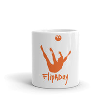 Load image into Gallery viewer, White glossy mug - Orange Trick Shot Logo
