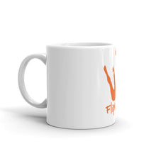 Load image into Gallery viewer, White glossy mug - Orange Trick Shot Logo
