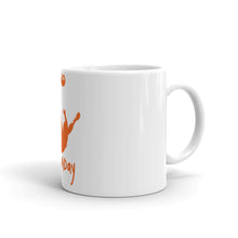 Load image into Gallery viewer, White glossy mug - Orange Trick Shot Logo
