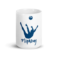 Load image into Gallery viewer, White glossy mug - Blue Trick Shot Logo
