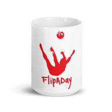 Load image into Gallery viewer, White glossy mug - Red Trick Shot Logo
