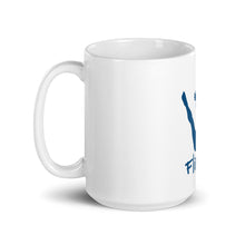 Load image into Gallery viewer, White glossy mug - Blue Trick Shot Logo
