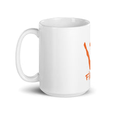 Load image into Gallery viewer, White glossy mug - Orange Trick Shot Logo
