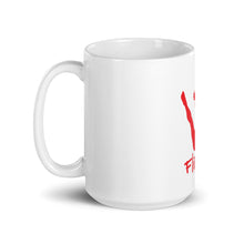 Load image into Gallery viewer, White glossy mug - Red Trick Shot Logo
