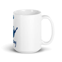 Load image into Gallery viewer, White glossy mug - Blue Trick Shot Logo
