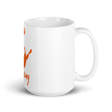 Load image into Gallery viewer, White glossy mug - Orange Trick Shot Logo
