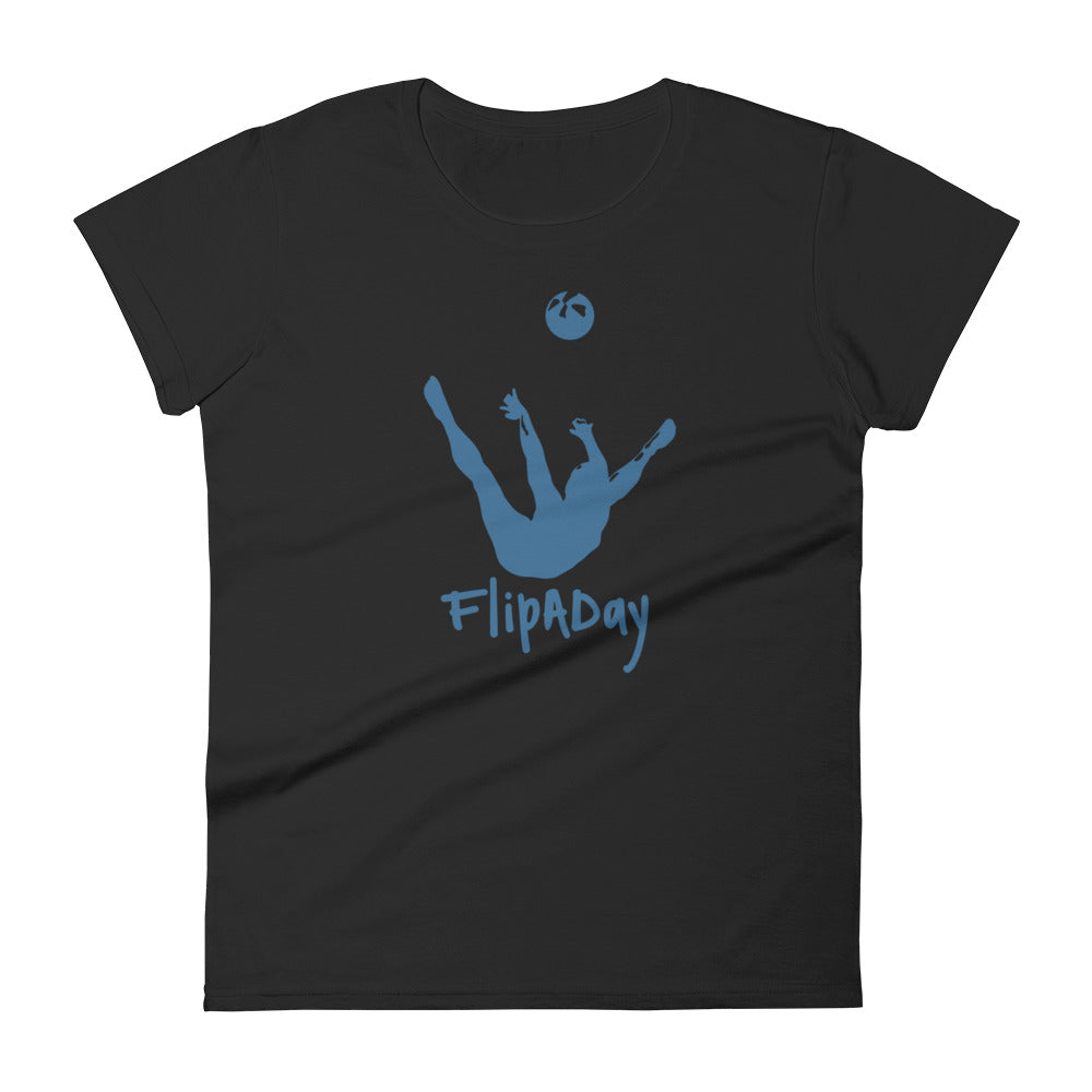 Women's Short Sleeve T-Shirt - Blue Trick Shot Logo