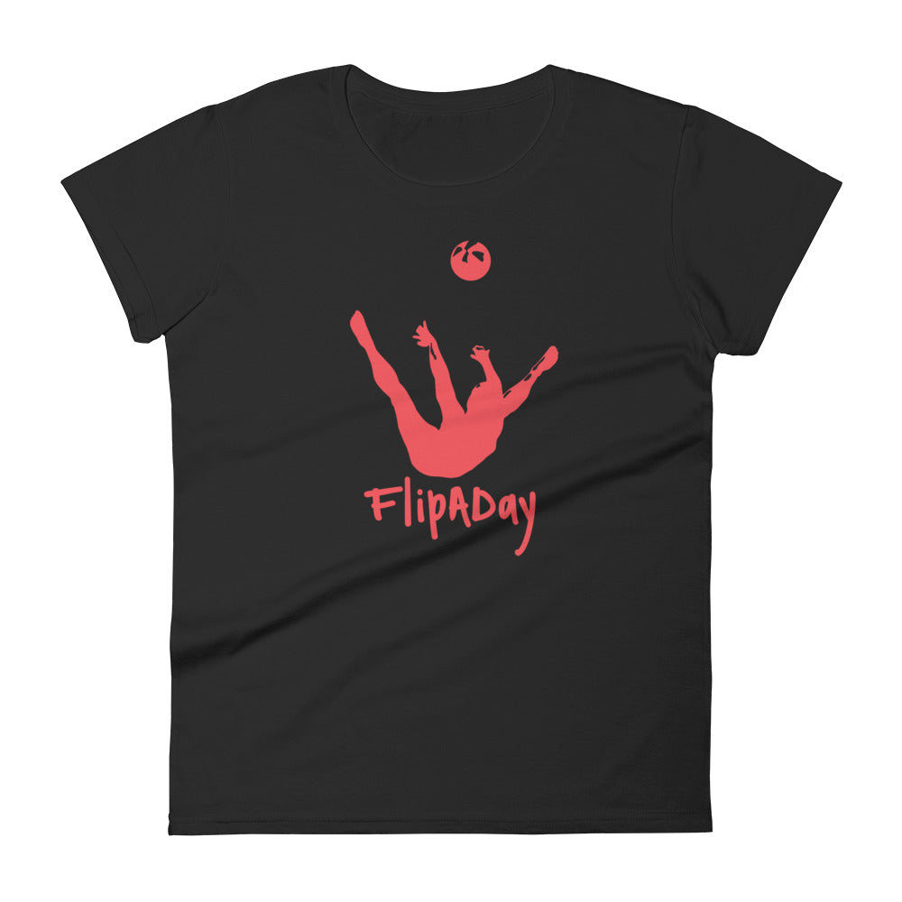 Women's Short Sleeve T-Shirt - Red Trick Shot Logo