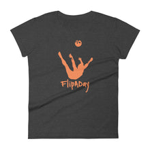 Load image into Gallery viewer, Women&#39;s Short Sleeve T-Shirt - Orange Trick Shot Logo
