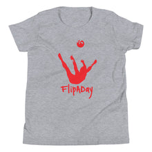 Load image into Gallery viewer, Youth Short Sleeve T-Shirt - Red Trick Shot Logo
