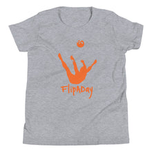 Load image into Gallery viewer, Youth Short Sleeve T-Shirt - Orange Trick Shot Logo
