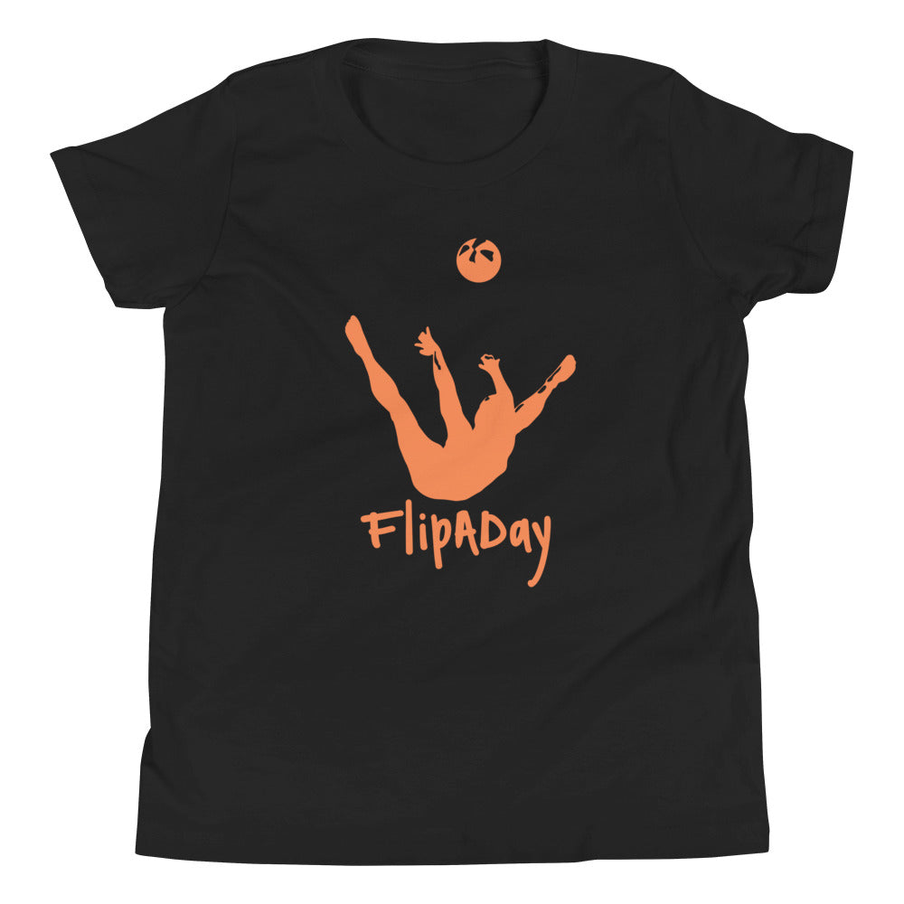 Youth Short Sleeve T-Shirt - Orange Trick Shot Logo