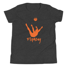 Load image into Gallery viewer, Youth Short Sleeve T-Shirt - Orange Trick Shot Logo
