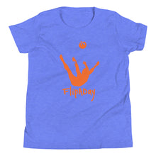 Load image into Gallery viewer, Youth Short Sleeve T-Shirt - Orange Trick Shot Logo
