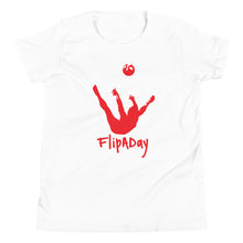 Load image into Gallery viewer, Youth Short Sleeve T-Shirt - Red Trick Shot Logo
