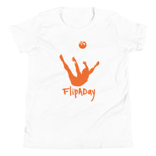 Load image into Gallery viewer, Youth Short Sleeve T-Shirt - Orange Trick Shot Logo
