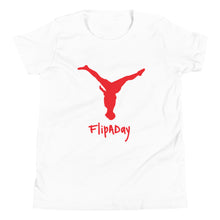 Load image into Gallery viewer, Youth Short Sleeve T-Shirt - Red Split Leg Logo
